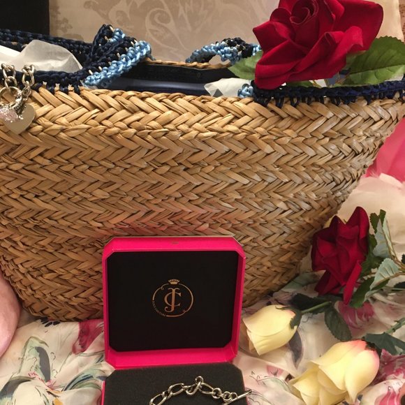 RARE brand new authentic vintage juicy couture rattan purse and bracelet set! - Picture 8 of 17